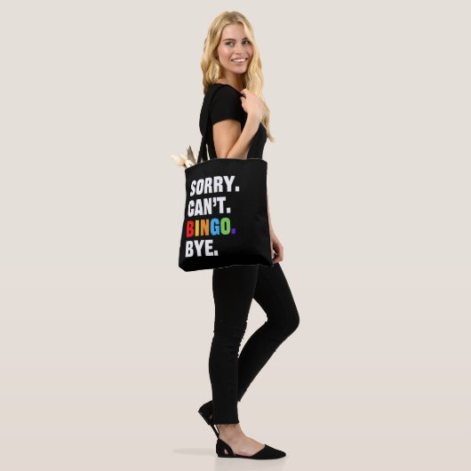 Sorry can't BINGO bye - lustiges Bingo Tasche (Am Model)