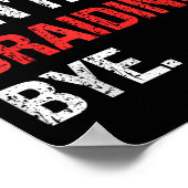 Sorry Can't Braiding Bye Retro Braiding Lovers Poster (Ecke)