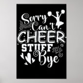 Sorry Can't Cheer Stuff Bye Sport USA Uni Poster (Vorne)