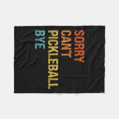 Sorry Cant Ckleball Bye Sarcastic Ckleball Player Fleecedecke (Vorderseite (Horizontal))