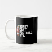 Sorry Cant Football Bye For Men Boys Funny America Kaffeetasse (Links)