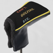 Sorry. Can't. Golfing. Bye. - Cool Retro Golfer Golf Headcover (3/4 Vorderseite)