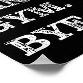 Sorry Can't Gym Bye - Weightlifting Muscles Workou Poster (Ecke)