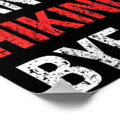 Sorry Can't Hiking Bye Retro Hiking Lovers  Poster (Ecke)