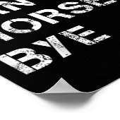 Sorry Can't Horses Bye Funny Horse Poster (Ecke)