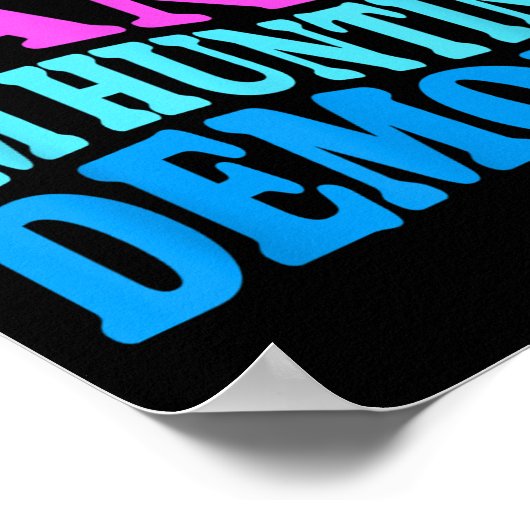 Sorry Can't Hunting Demons Korean P Music Hallowee Poster (Ecke)