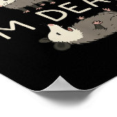 Sorry Can't I'm Dead Poster (Ecke)