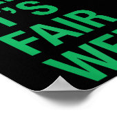 Sorry Can't It's Fair Week Funny County Fair Gift  Poster (Ecke)