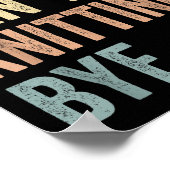 Sorry Can't Knitting Bye Funny Knitting Lovers  Poster (Ecke)