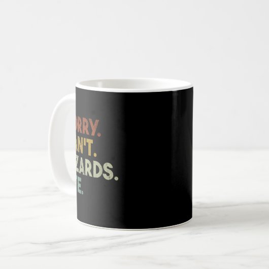 Sorry Can't Lizards Bye Funny Lizard  Kaffeetasse (Vorderseite Links)