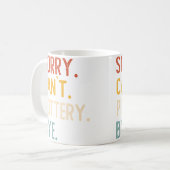 Sorry Can'T Pottery Bye Shirts Funny Pottery Lover Kaffeetasse (Vorderseite Links)