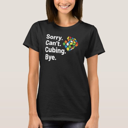 Sorry can't puzzle Cubes Speed Cubing Youth Math T-Shirt (Vorderseite)