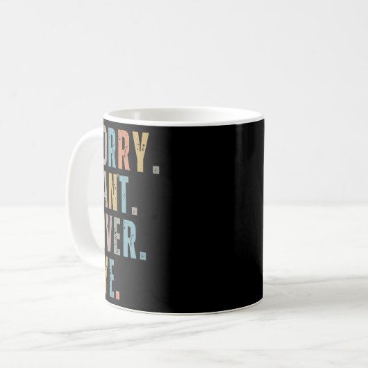 Sorry Can't River Bye, River Vibes, River Boating Kaffeetasse (Vorderseite Links)