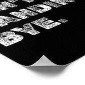 Sorry Can't Sanding Bye - Funny Woodworking Carpen Poster (Ecke)