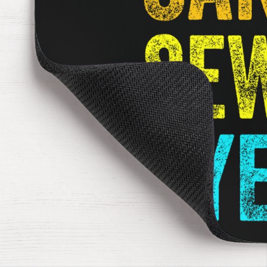 Sorry Can't Sewing Bye Teacher Student Funny Sewin Mousepad (Ecke)