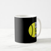 Sorry Can't Softball Bye Adult Humor Saying Girls Kaffeetasse (VorderseiteRechts)