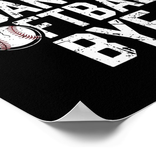 Sorry Can't Softball Bye Softball Player Girls  Poster (Ecke)