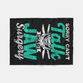 Sorry Can't Talk Had Jaw Surgery Surgeries Jaw Sur Fleecedecke (Vorderseite (Horizontal))