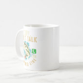 Sorry Can't Talk I'm On My Other Line Funny Fisher Kaffeetasse (Vorderseite Links)