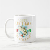 Sorry Can't Talk I'm On My Other Line Funny Fisher Kaffeetasse (Links)