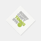 Sorry Cant Tennis Bye Court Player Racquet Trainer Serviette (Ecke)