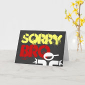 Sorry card für men Sprichwort 'Sorry bro' Karte (Gelbe Blume)