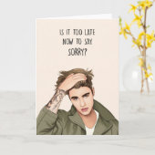 Sorry Card Karte (Gelbe Blume)