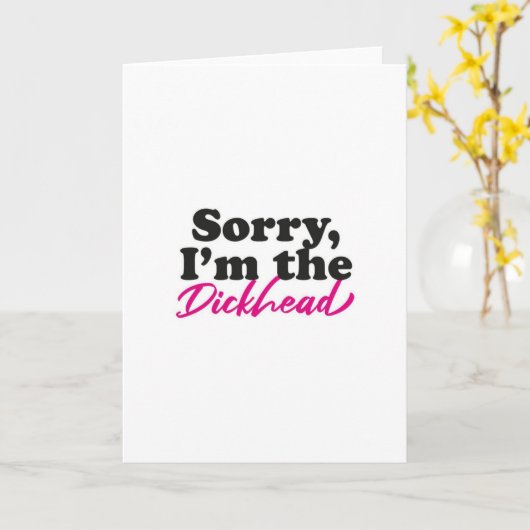 Sorry Card Karte (Gelbe Blume)
