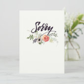 Sorry Card Karte (Stehend Vorderseite)