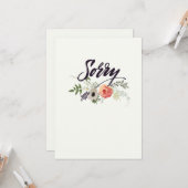 Sorry Card Karte (Vorderseite/Rückseite Beispiel)