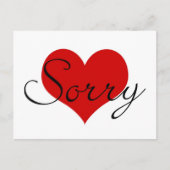 Sorry Card Postkarte (Vorderseite)