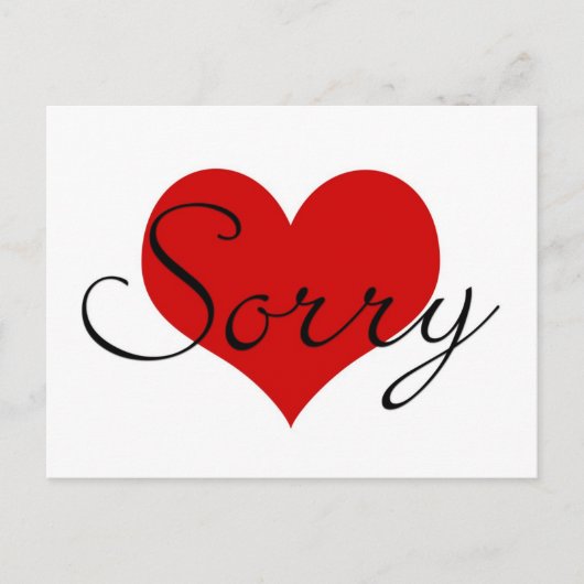 Sorry Card Postkarte (Vorderseite)