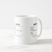 sorry – common canadian phrase definition mug kaffeetasse (VorderseiteRechts)