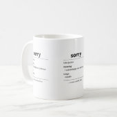 sorry – common canadian phrase definition mug kaffeetasse (Vorderseite Links)