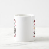 "Sorry Cupid, ich war wild" — Süßer Waschbär Kaffeetasse (Mittel)