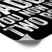 Sorry Daddy You Now Have Two Bosses Funny New Born Poster (Ecke)