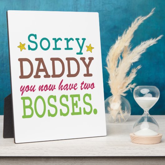 Sorry Daddy - Zwei Bosses Fotoplatte (Seite)