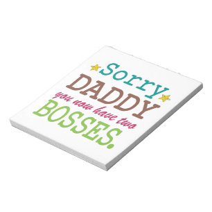 Sorry Daddy - Zwei Bosses Notizblock