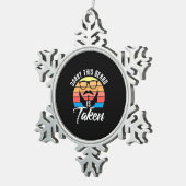 Sorry, dass der Bart genommen wird Schneeflocken Zinn-Ornament (Rechts)