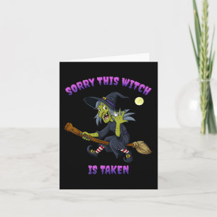 Sorry, dass diese Hexe Halloween-Geschenk für sie Karte