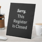 Sorry, dass dieses Register ist geschlossen Schwar Sockelschild (In Situ)