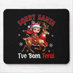 Sorry, dass ich Feral Weihnachten Weihnachten Weih Mousepad