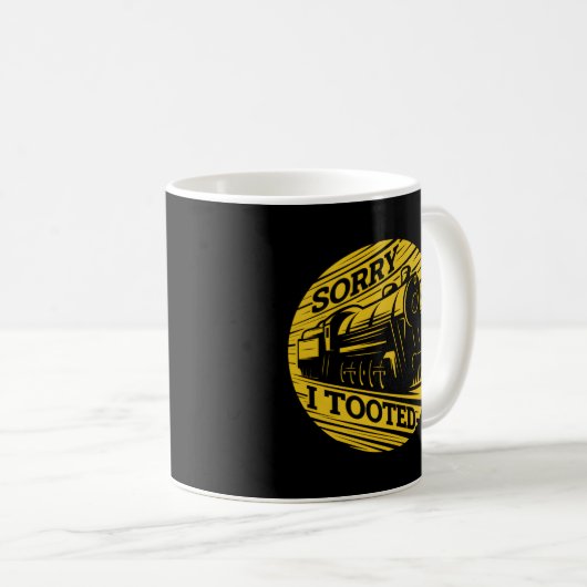 Sorry, dass ich getoodet Eisenbahn-Leiter Kaffeetasse (VorderseiteRechts)