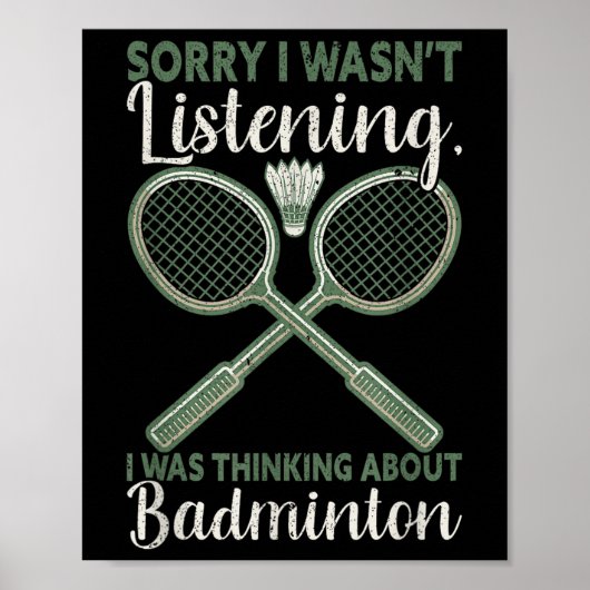 Sorry, dass ich hörte, dass ich über Badmi nachdac Poster (Vorne)