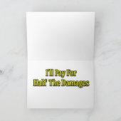 Sorry, dass ich in Ihrem Kraftfahrzeug lustig spez Karte (Innenseite)