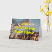 Sorry, dass ich in Ihrem Kraftfahrzeug lustig spez Karte (Gelbe Blume)