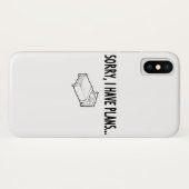 Sorry, dass ich Pläne habe Case-Mate iPhone Hülle (Rückseite (Horizontal))