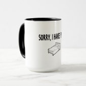 Sorry, dass ich Pläne habe Tasse (Vorderseite Links)