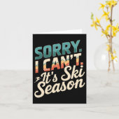 Sorry, dass ich seine Ski-Saison Wintersport 3 Karte (Gelbe Blume)