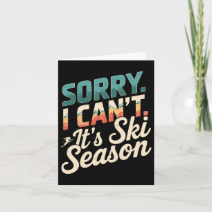 Sorry, dass ich seine Ski-Saison Wintersport 3 Karte